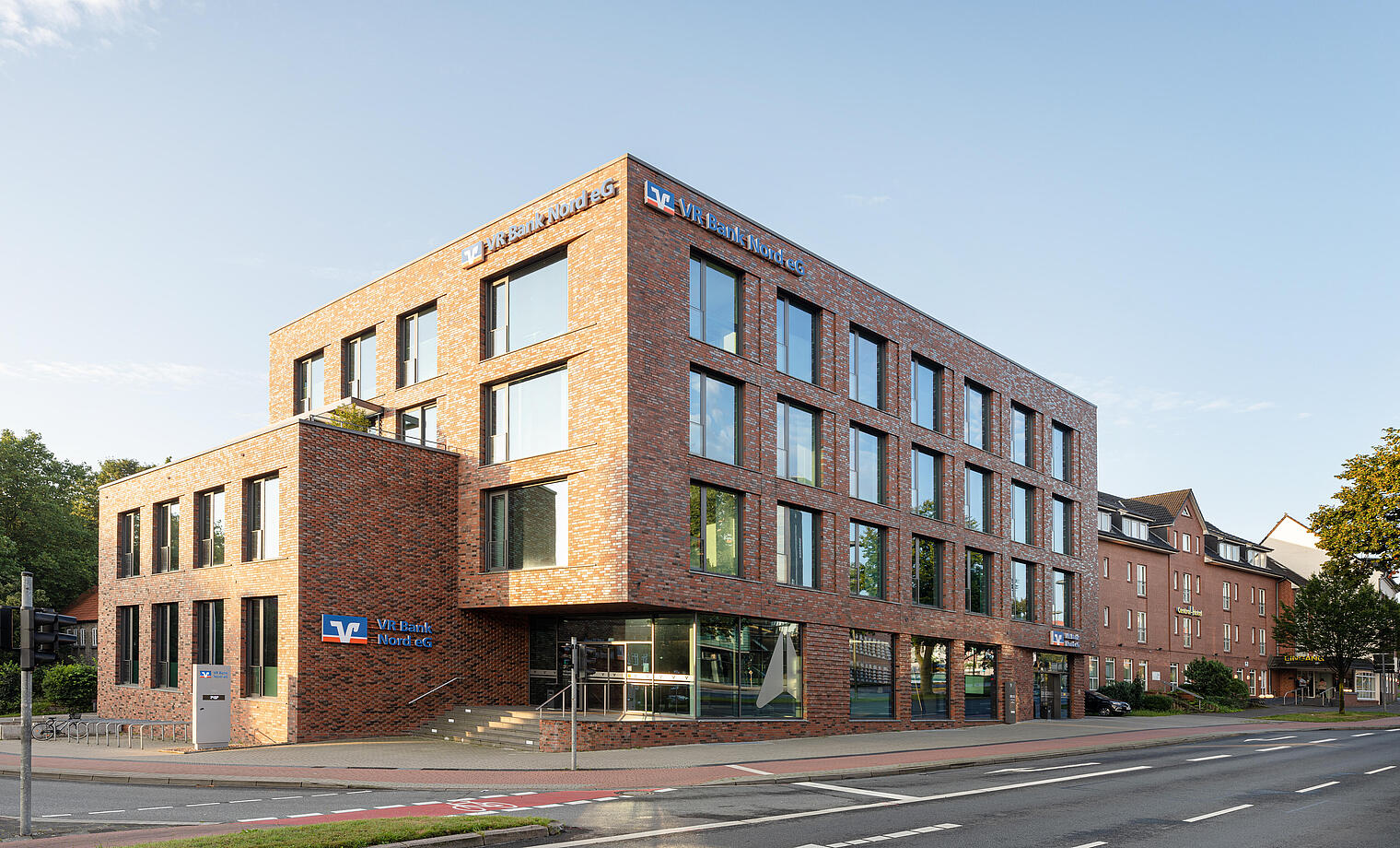 VR Bank Nord eG Hauptgeschäftsstelle Flensburg Neubau eines Geschäftshauses mit Tiefgarage